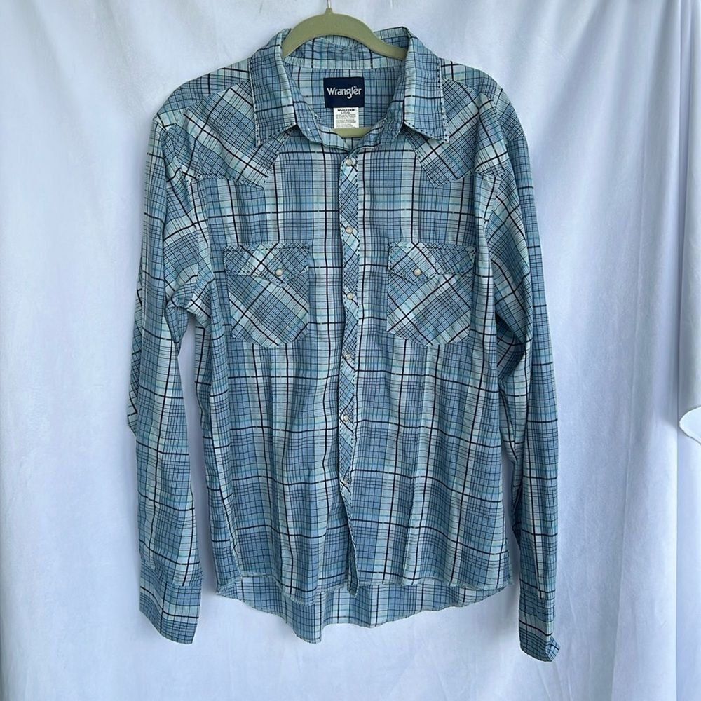 Wrangler Western men’s Long sleeve shirt Button down sz Large